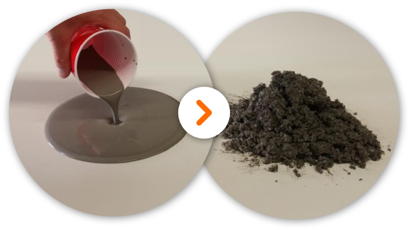 Before and After MF003 Solidification Reagent